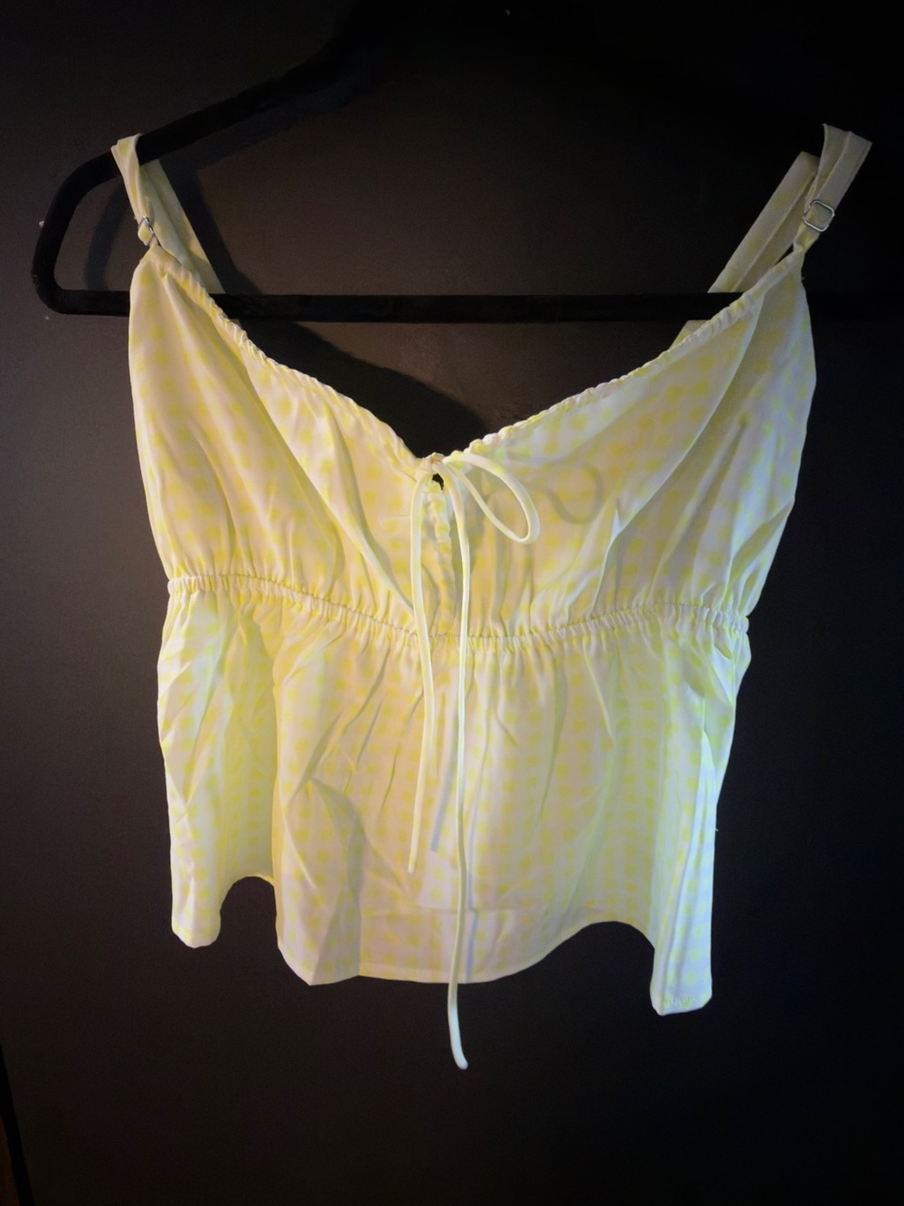 Juicy Couture gingham camisole crop top